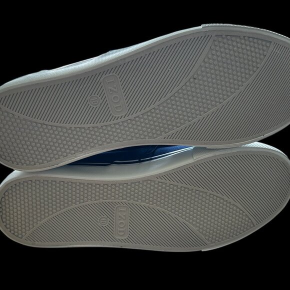 Izod Rangley Men's Lace Up Casual Canvas shoe Memory Foam Navy size 10 - Picture 9 of 9